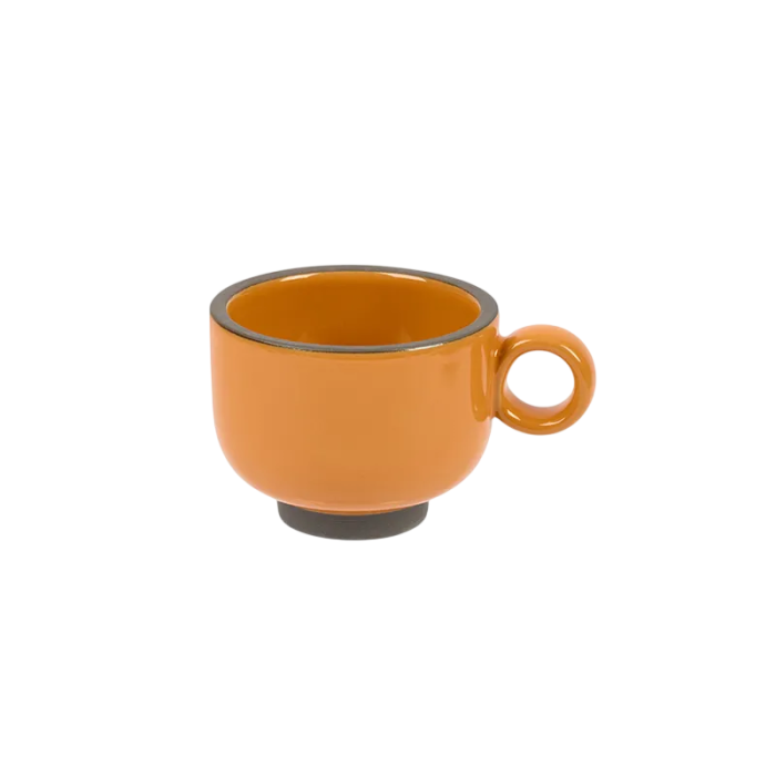 Чашка чайная Bliss 225мл D=85,H=65,L=115мм оранжев. фарфор KunstWerk CHE6941-1-J18