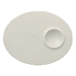 Тарелка NeoFusion Sand овальная 180х110 мм., плоская, фарфор, белый RAK NFMROP18WH