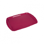 Поднос столовый 490х360 мм вишневый полипропилен особо прочный Luxstahl HORNA RED130205