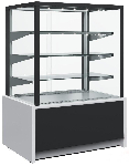 Витрина холодильная кондитерская Полюс KC70 VM 0,6-1 LIGHT 9006-9005 (ВХСВ-0,6Д CARBOMA CUBE) техно