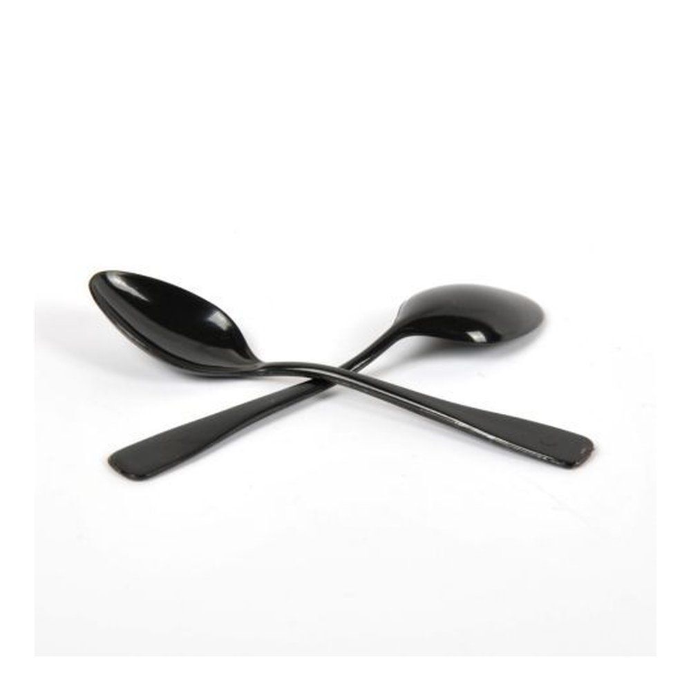 Ложка фуршетная пластик, черная, 96 мм, 50 шт/уп, P.L. Proff Cuisine OA26 (1кор=48уп)