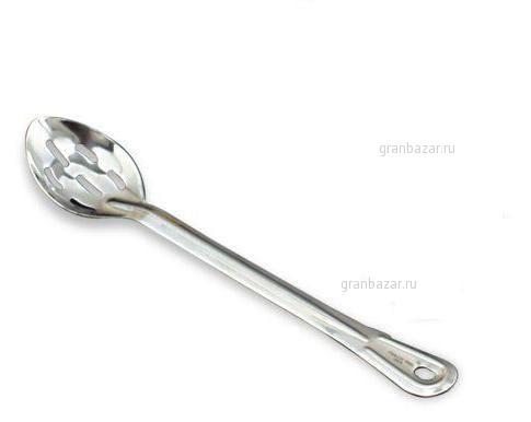 Ложка гарнирная L=280 мм с прорезями нерж. MGSteel BS21SL