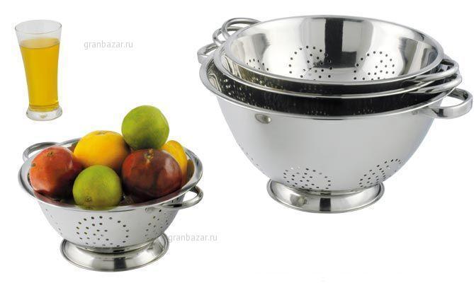 Дуршлаг на подставке глуб. d=370 мм 10л нерж. MGSteel COLD13