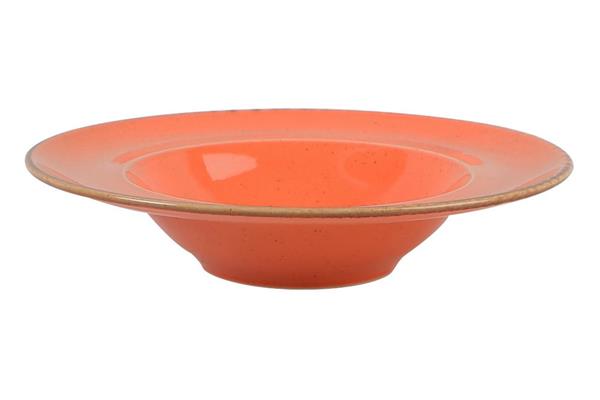 Тарелка глубокая ORANGE фарфор, 800 мл, d 300 мм, h 65 мм, оранжевый Seasons Porland 173931 оранжевый