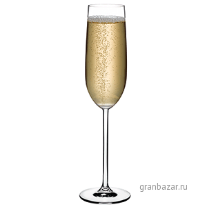 Бокал-флюте «Винтаж»; хр.стекло; 220мл; H=242мм; прозр. NUDE 66112