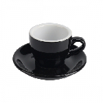 Чашка с блюдцем Barista 80 мл, черный цвет, P.L. Proff Cuisine HJ13083-80SET-WC-BC