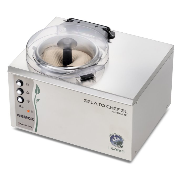 Фризер для твердого мороженого с 1 чашей 2 л Nemox Gelato Chef 3L Automatic i-Green