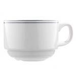 Чашка чайная «Лагуна»; фарфор; 200мл; белый,зелен. Steelite 13 150 217