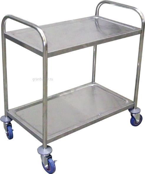 Тележка сервировочная 2-х ярусная Luxstahl TR-2L