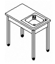 Ванна моечная ТММ МС-П 1/1200/600 (мойка 400х400х250)