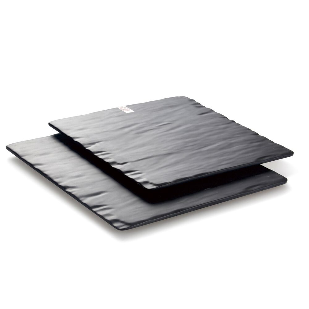 Блюдо поднос меламиновый черный 410х410х20 мм P.L. Proff Cuisine M418094-MS