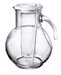Кувшин с охладителем «Куфра»; стекло; 2л; прозр., белый Bormioli Rocco 1.35729.MP4