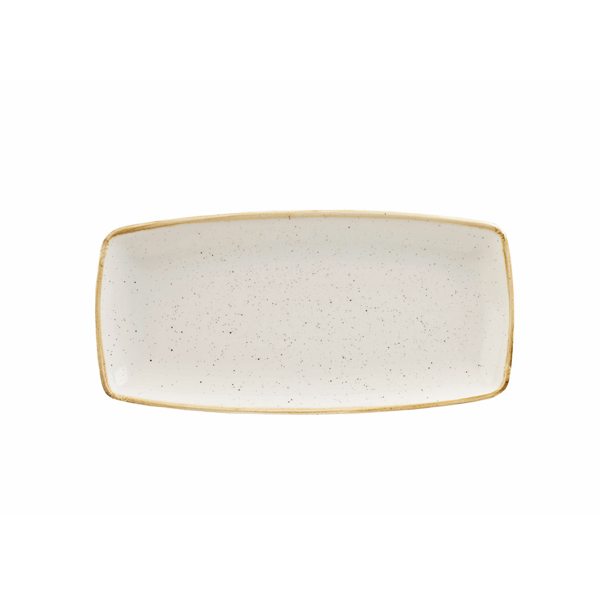 Блюдо сервировочное без борта Stonecast 295х150мм Barley White Churchill SWHSOP111