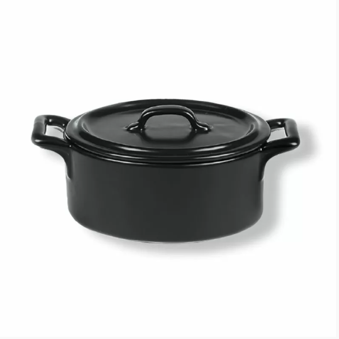 Кастрюля с крышкой 425 мл, черная, P.L. Proff Cuisine