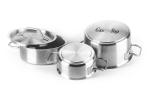 Кастрюля нерж. сталь с двойным дном 120х50 объем 0,57 л Gastrotop 101601