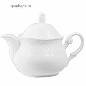 Чайник «Афродита»; фарфор; 400мл; D=17,H=13см; белый Lubiana 6020-white