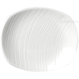 Тарелка мелкая «Спайро»; фарфор; L=15.3,B=12.8см; белый Steelite 9032 C975