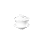 Кружка 120 мл d85 мм h50 мм для заваривания чая без ручки с крышкой и блюдцем Wilmax 994039