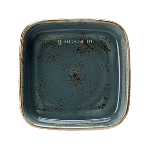 Форма д/запек. «Крафт»; фарфор; 1850мл; H=5,L=25.5,B=25.5см; синий Steelite 1130 0329