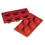 Форма силиконовая P.L. Proff Cuisine "Маффин" 6 ячеек d 70 мм, h 35 мм (300х175 мм) D-023
