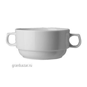 Бульонная чашка «Прага»; фарфор; 350мл; D=11,H=6,L=16,B=11см; белый G.Benedikt PRA1139