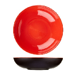 Тарелка глубокая (Шала) "Кармин";керамика;D=210мм;красный,черный Dymov 171408