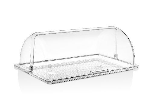 Поднос сервировочный GN 1/1 530х325 мм. поликарбонат, с крышкой Roll-Top Gastroplast /1/