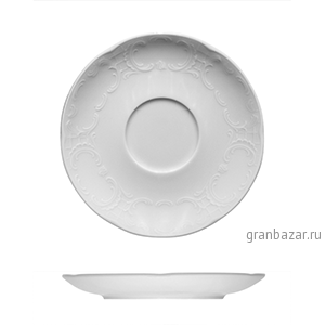 Блюдце Mozart; фарфор; D=155 мм; белый Bauscher 57 6918