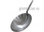 Сковорода "Wok" d 35,5см h8,5см, белая сталь "Carbone Plus"