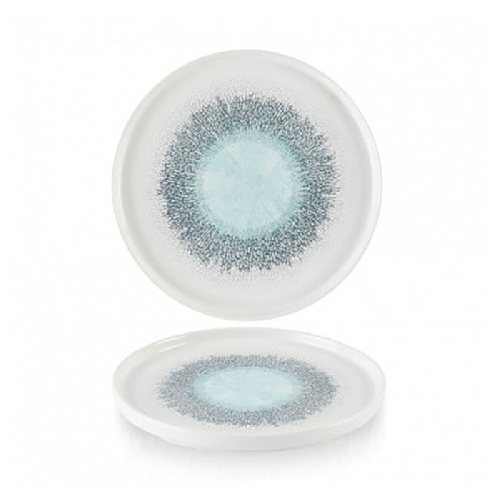 Тарелка мелкая 210 мм, h20мм с прямым бортом, Chefs Plate, цвет Aquamarine, Churchill FSBLWP211
