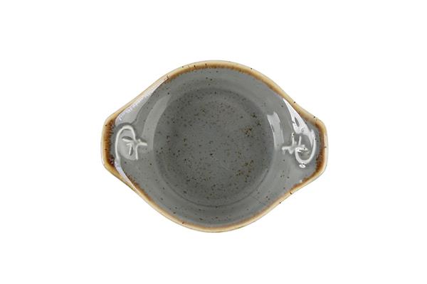 Соусник с ручками DARK GREY фарфор, 50 мл, d 70 мм, серый Seasons Porland 802907 темно-серый