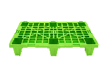 Паллет п/э 800х600х140 перфорированный, на ножках, зеленый