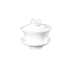 Кружка 240 мл d100 мм h60 мм для заваривания чая без ручки с крышкой и блюдцем Wilmax 994037