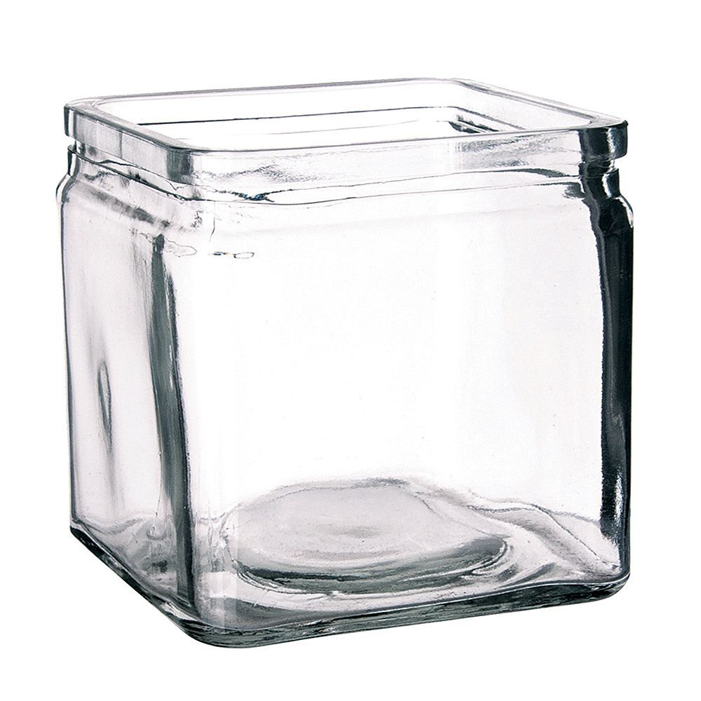 Банка квадратная 1,2 л, 120х120х120 мм, стекло, P.L. Proff Cuisine 15P544 (кор=12шт)