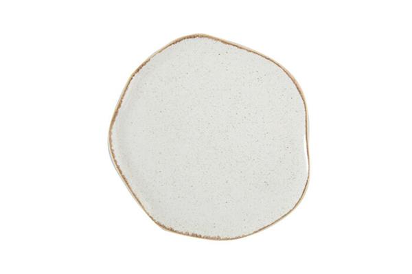 Тарелка с волнообразным краем BEIGE фарфор 210 мм цвет бежевый Seasons Porland 186421 бежевый