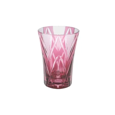Стакан «Звездные грани» стекло 240мл D=75,H=105мм розов. Tajima Glass TK21-002-1P