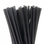 Трубочки для напитков бумажные D 6мм L 140мм чёрные ГЕОВИТА GVS-22-BAR 1000шт.
