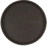 Поднос прорезиненный CuisinAid 350х25 мм круглый коричневый  CD-RT14BR 