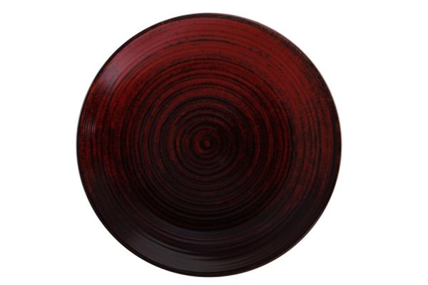 Тарелка мелкая без борта RED фарфор, d 170 мм, h 45 мм, красный Porland 187617 LYKKE RED
