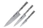 Набор ножей Поварская тройка Bamboo Samura AUS-8
