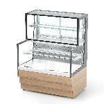 Витрина кондитерская холодильная комбинированная "Refettorio" (3 полки) Челябторгтехника RKC21A OZ Crystal 950х700х1320 (с фасадами и боковыми стеклами)