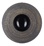 Тарелка с широким краем; керамика; 300мл; D=303 мм; черный, серебрян. REVOL 651570