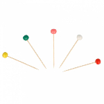 Пика "Цветные шарики" 65 мм, бамбук, 144 шт, Garcia de Pou 122.59