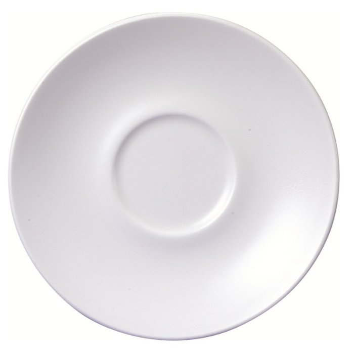 Блюдце Vellum 156мм White полуматовый Churchill WHVMCSS1