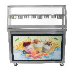 Фризер для жаренного мороженого Foodatlas KCB-2F (контейнеры, свет.короб, стол для топпингов, 2 компр)