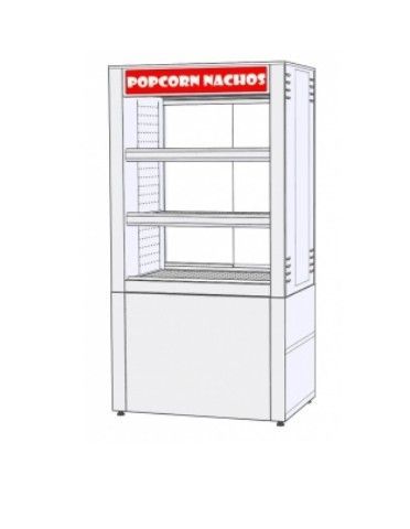 Витрина тепловая для попкорна RoboLabs VTP-084SN