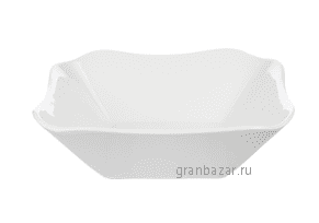 Салатник квадратный «Голубка» фарфор; 0.72л; H=5,L=18,B=18см ДФЗ 6C0052
