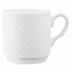 Кружка «Афродита»; фарфор; 300мл; D=8,H=9,L=11см; белый Lubiana 2610-white