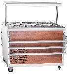 Прилавок холодильный Abat ПВВ(Н)-70ПМ-НШ нерж.