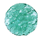Салатник "Море"; стекло; D=240, H=40мм; зелен. Pordamsa XGLAS-2824V